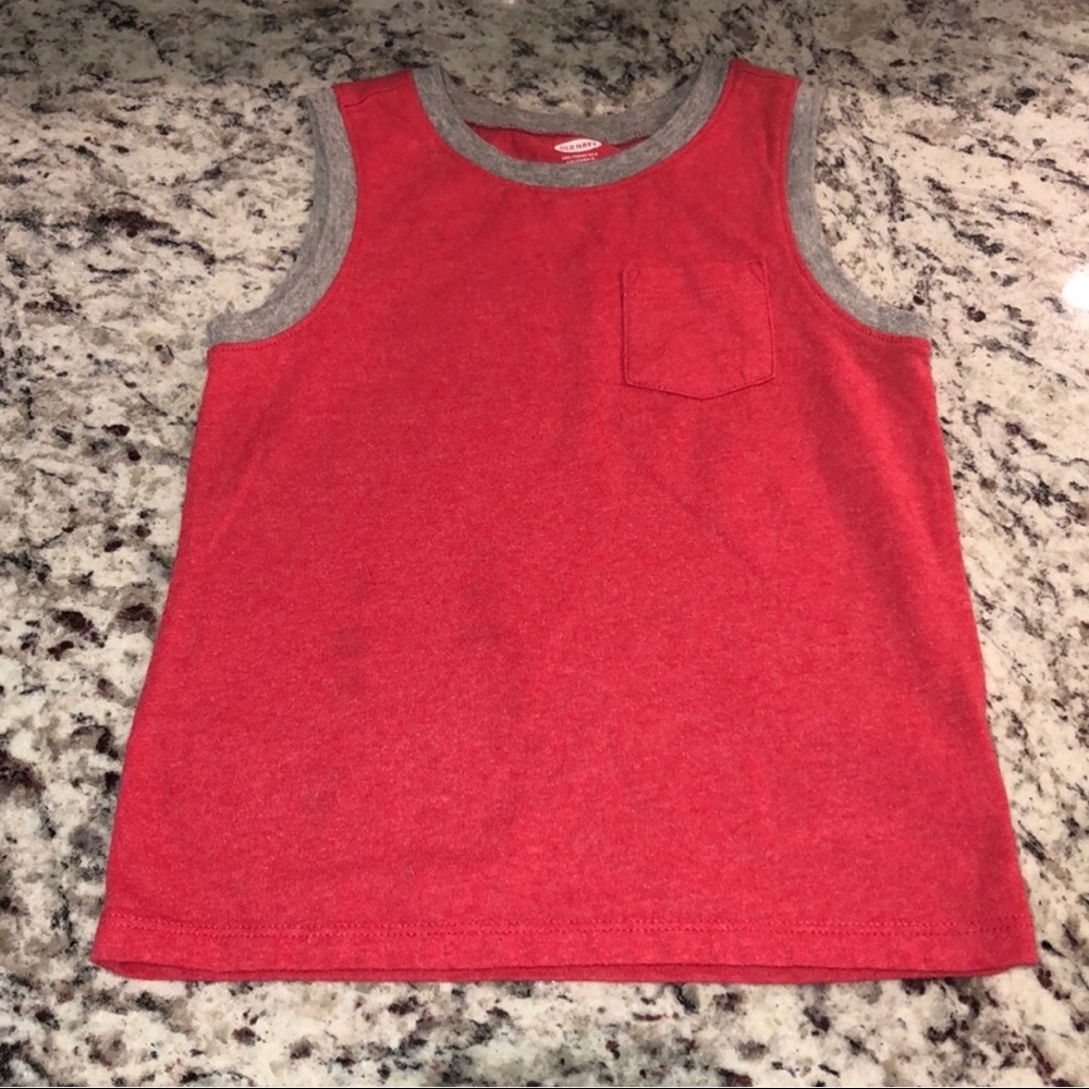 Old Navy Toddler Boys Tank Top Red 3T